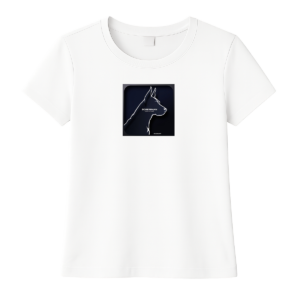 Camiseta feminina 100% algodão.